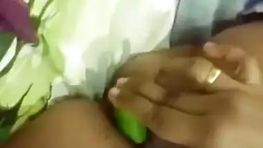 Chubby naughty Bhabhi masturbating pussy on selfie cam