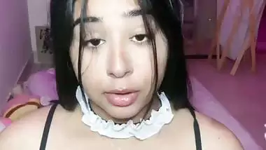 Accidental nipple slip of Tango video call sex girl