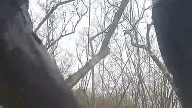 Desperate Wife Outdoor Fucking with Hubby in Jungle