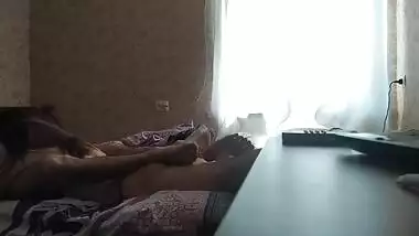 My Boyfriend Puts His Big Dick In My Mouth On The Bed Like