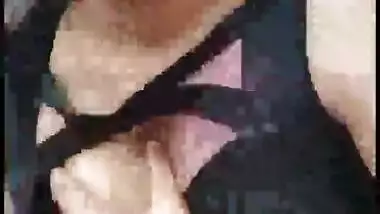 Two whore nude dance in village, public place, infront of people