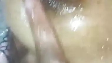 Wife oil massage
