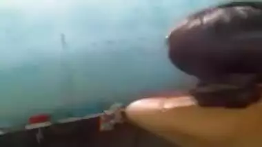 Tamil girl making bath selfie for boyfriend