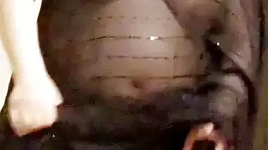 Transparent saree boobs show and naked video of busty wife