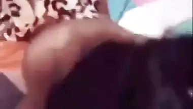 Desi nude GF gives an Indian blowjob to her new lover