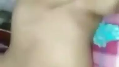 Sleeping desi girlfriends big boobs pressing and recording by Boyfriend part 1