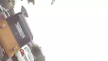 Road side walking girls face and boobs