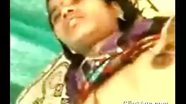 Local Indian marwadi lady getting her boobs exposed and pussy fingered