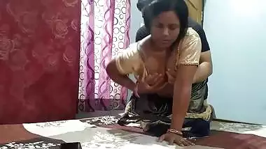 Chennai’s working milf enjoys Tamil sex with her Devara