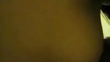 Enjoying licking Indian girlfriend's big natural tits