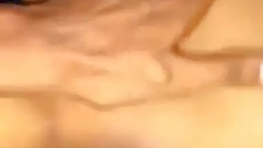 Excited Indian man during chudai touches XXX tits of naked girlfriend