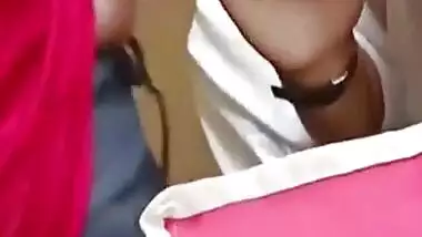 Nerdy Indian GF blowjob for the first time